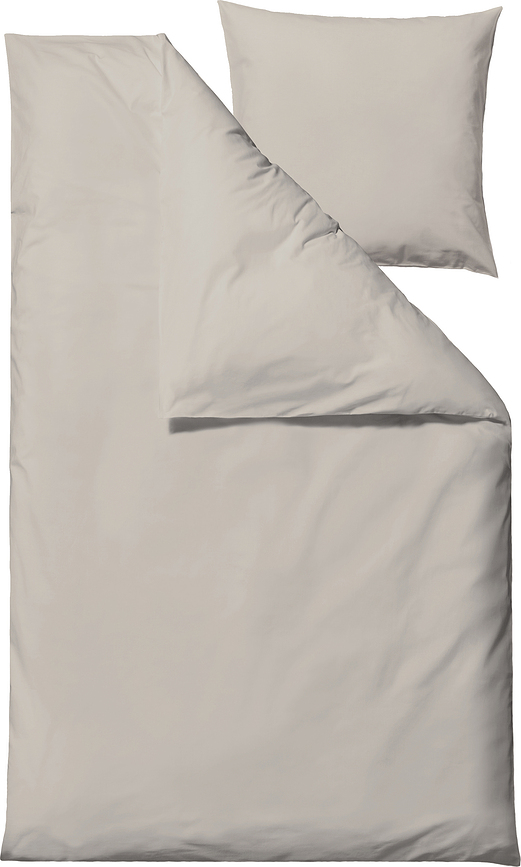 Whisper Housse de Couette, 140 x 220 cm, taie d'oreiller 60 x 63 cm, beige, Set 2 pièces