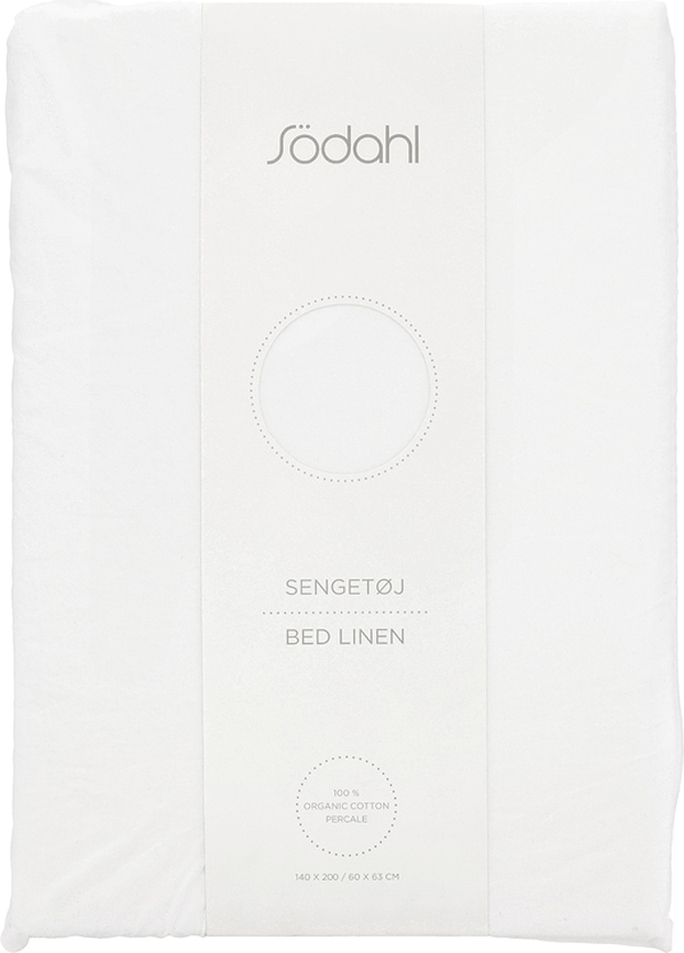 Whisper Parure de Lit 140 x 220 cm, avec taie d'oreiller 60 x 63 cm, fermeture éclair, blanche