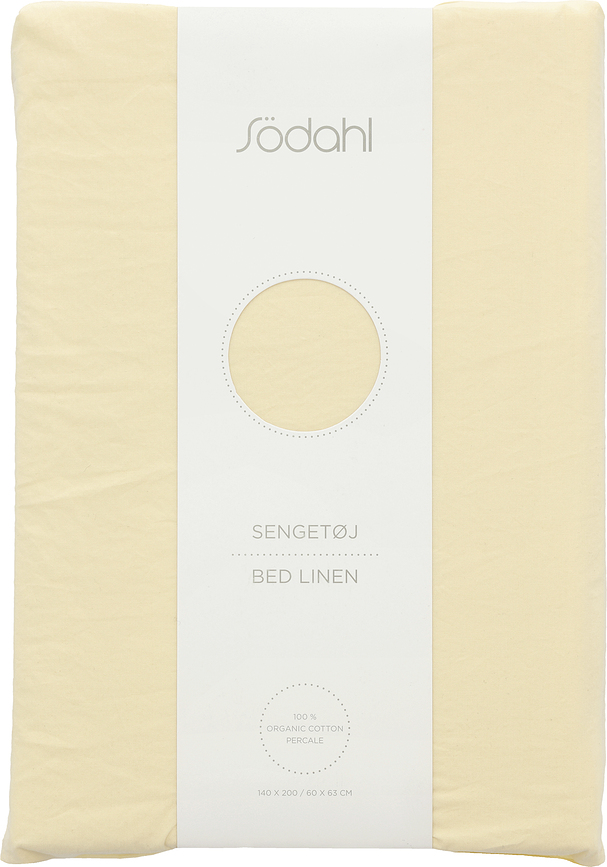 Whisper Parure de Lit 140 x 220 cm, jaune, fermeture éclair, 1 taie d'oreiller 60 x 63 cm, Set 2 pièces