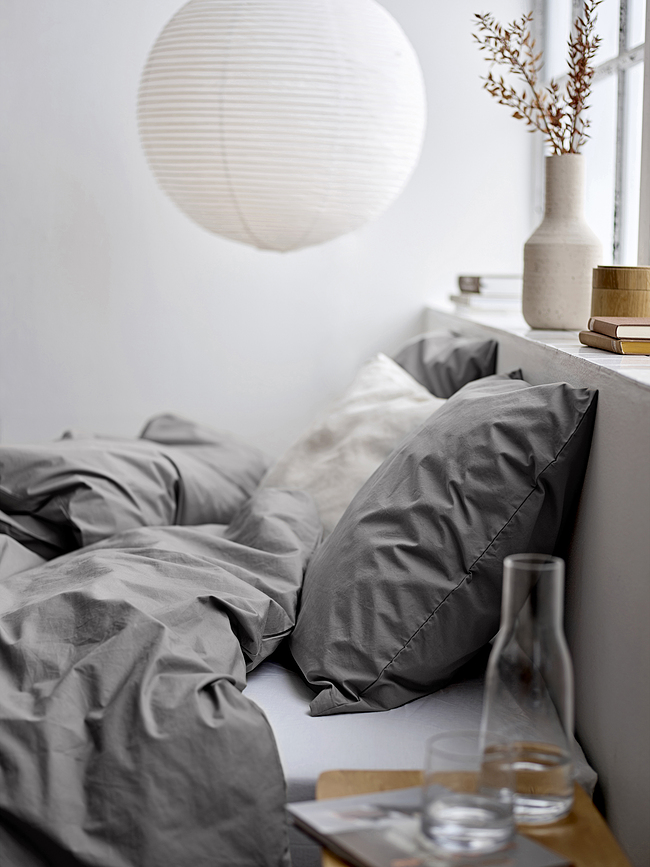 Whisper Σετ Παπλωματοθήκης, γκρι, 140 x 200 cm, 1 Μαξιλαροθήκη 60 x 63 cm