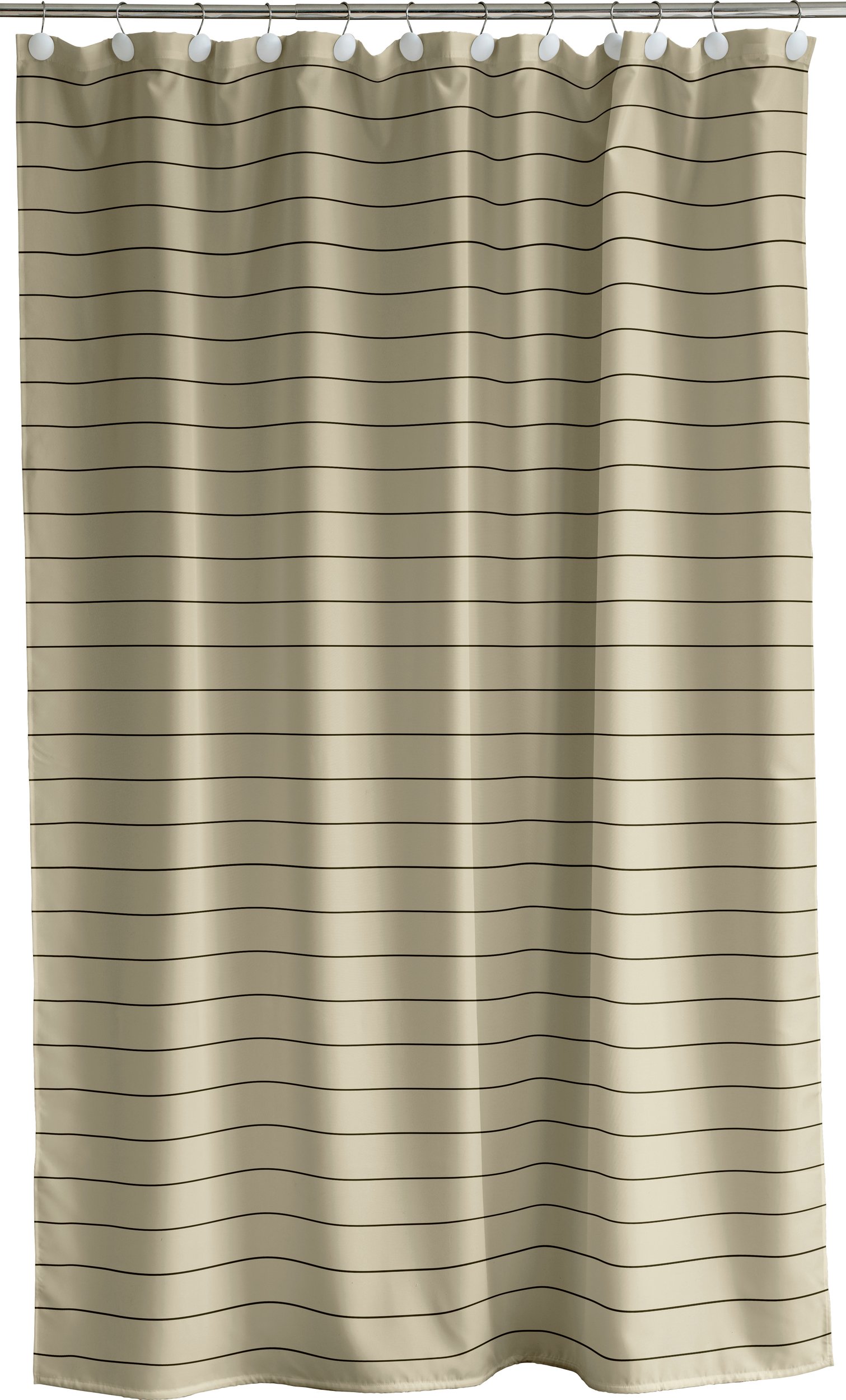 Zasłona prysznicowa Line 180 x 200 cm eukaliptusowa zieleń