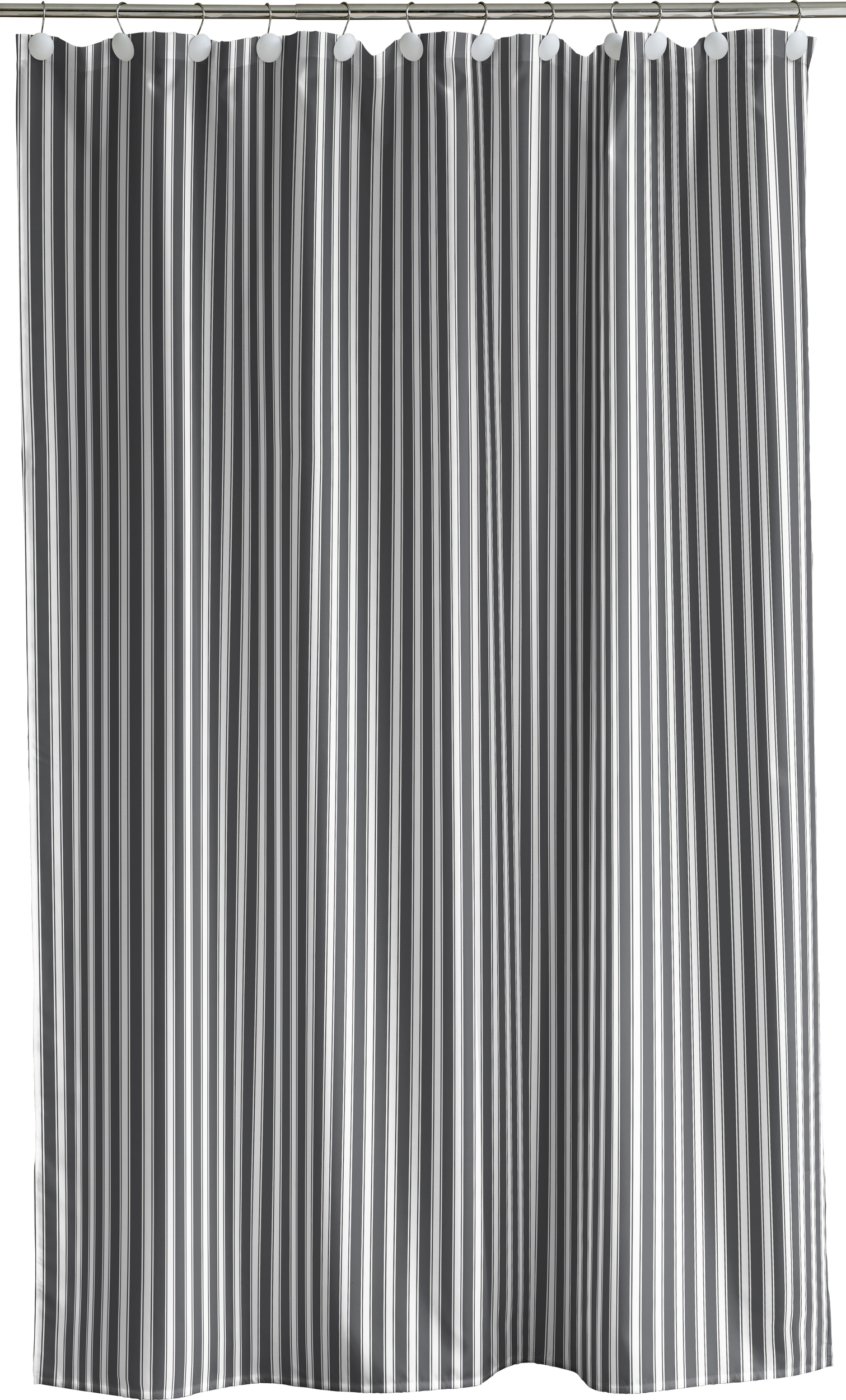 Zasłona prysznicowa Nordic 180 x 200 cm szara