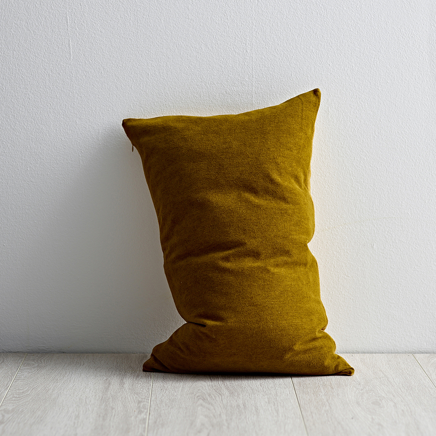 Washed Chenille Okrasna blazina, 40 x 60 cm, modra