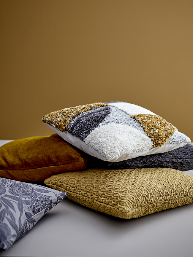 Washed Chenille Okrasna blazina, 40 x 60 cm, modra