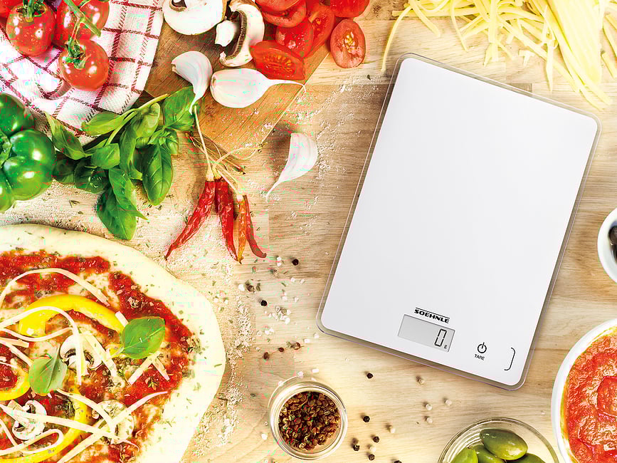 Báscula de Cocina electrónica Page Compact 300, mármol blanco