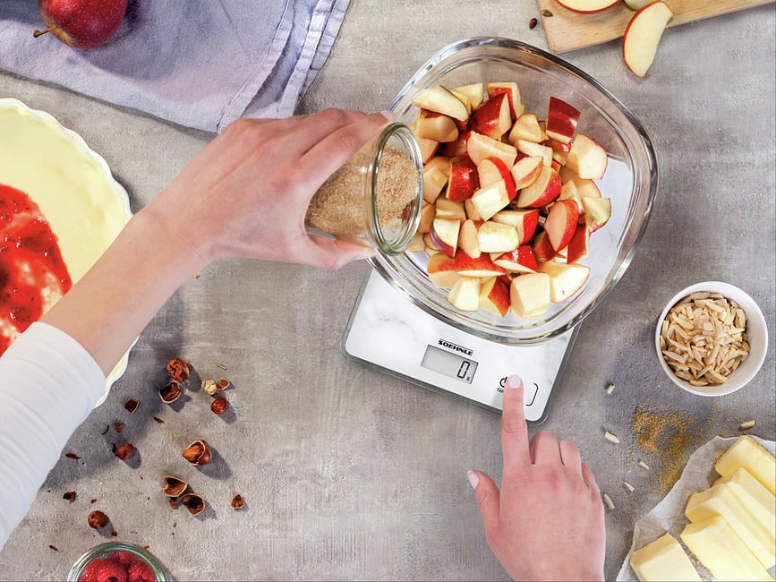 Page Compact 300 Kuhinjska Vaga elektronička bijeli mramor