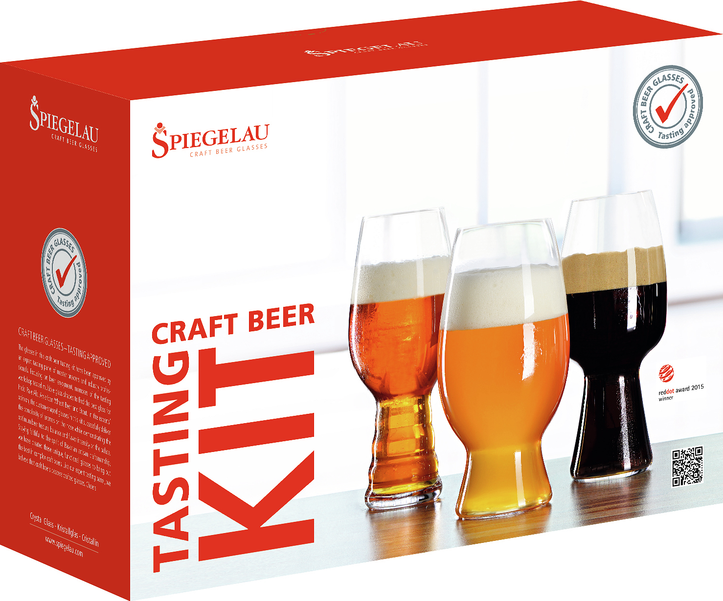 Alus glāzes Craft Beer Tasting Set 3 gab.