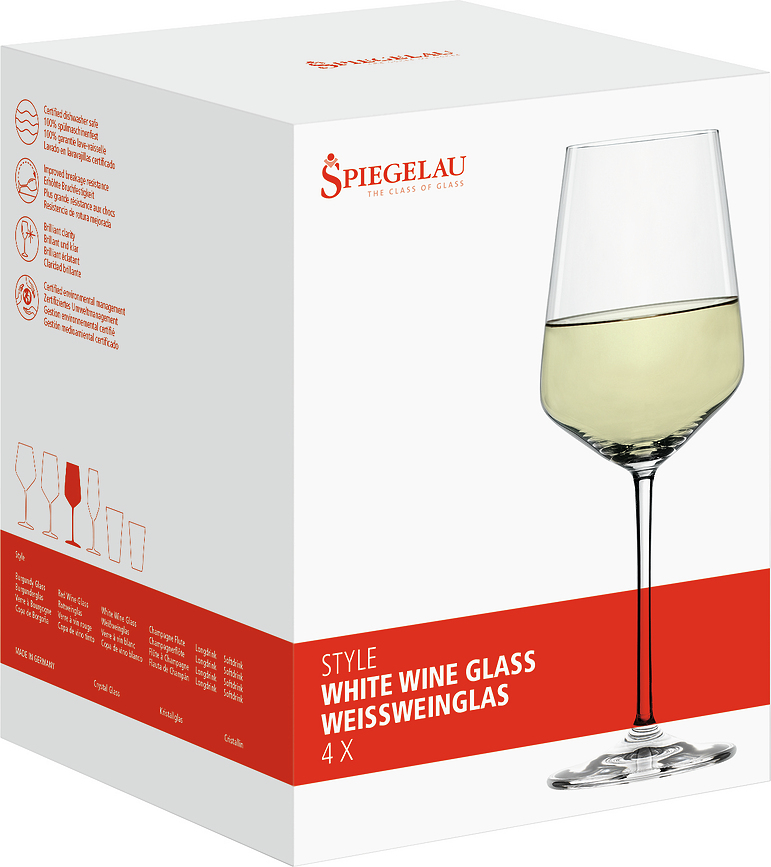 Copas de Vino Blanco Style, Pack de 4 unidades