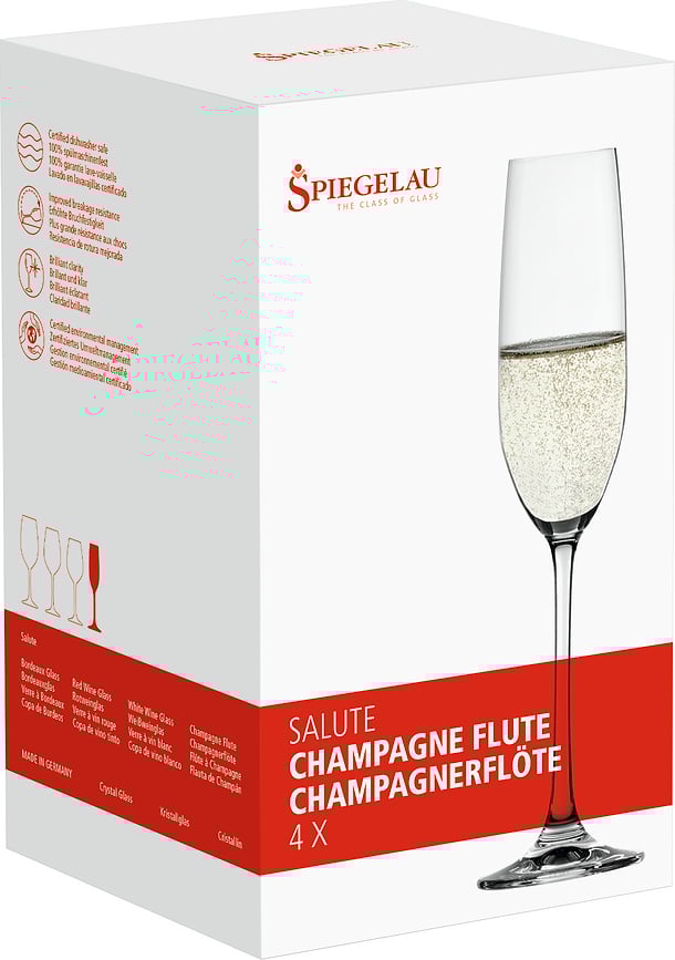 Salute Čaše za šampanjac 4 kom.