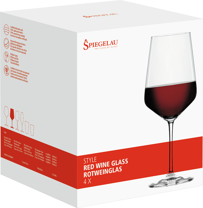 Style Kozarci za rdeče vino, 4 kosa