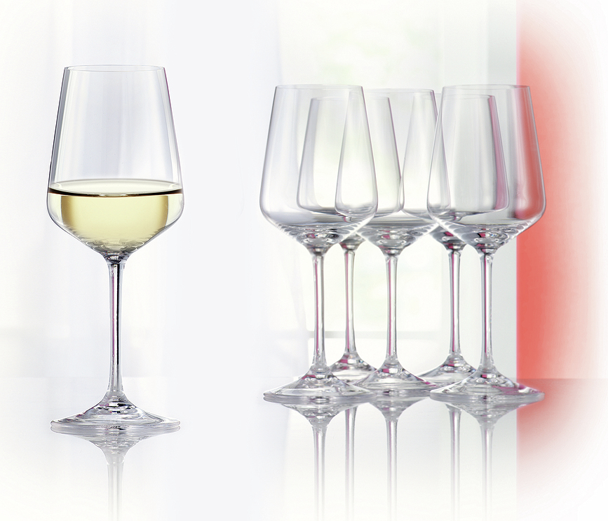 Style Verres à Vin Rouge, Lot de 4