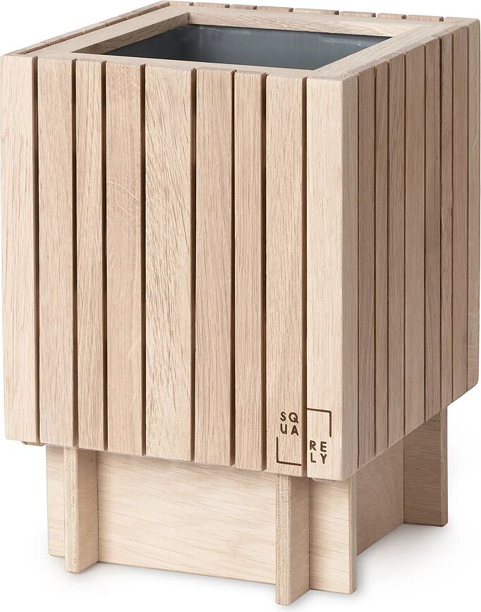 Base de roble natural BaseON, para maceta de autorriego GrowON