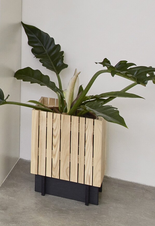 BaseON Support pour Pot à Réserve d'Eau GrowON, chêne naturel