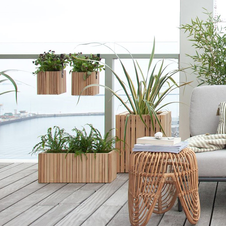 GrowBIG Αυτοποτιζόμενη Γλάστρα, μαύρη τέφρα