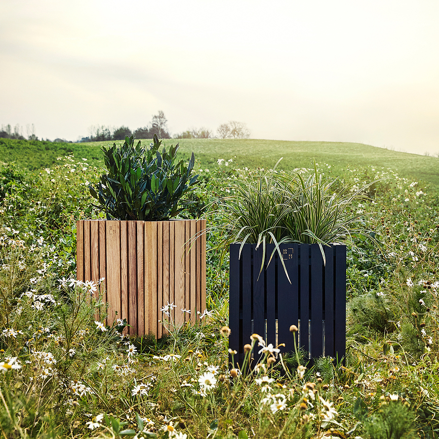 GrowBIG Samozalivalni lonec, črni jesen