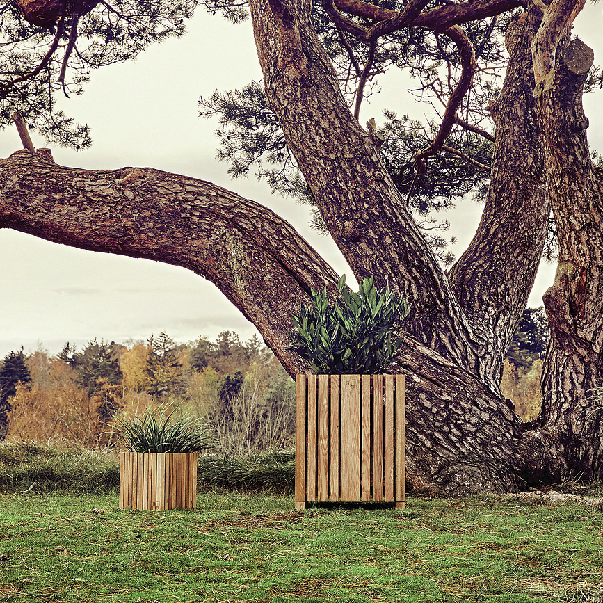 GrowBIG Samozalivalni lonec, črni jesen