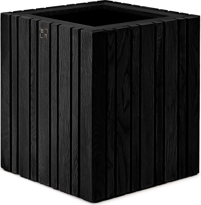 GrowMORE Pot de Fleurs auto-arrosant, frêne noir