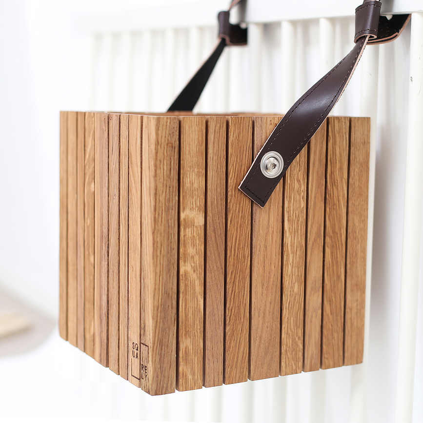 GrowON GrowWIDE Ιμάντες ανάρτησης για αυτοποτιζόμενη γλάστρα, δερμάτινοι μαύροι, 38 cm, 2 τμχ