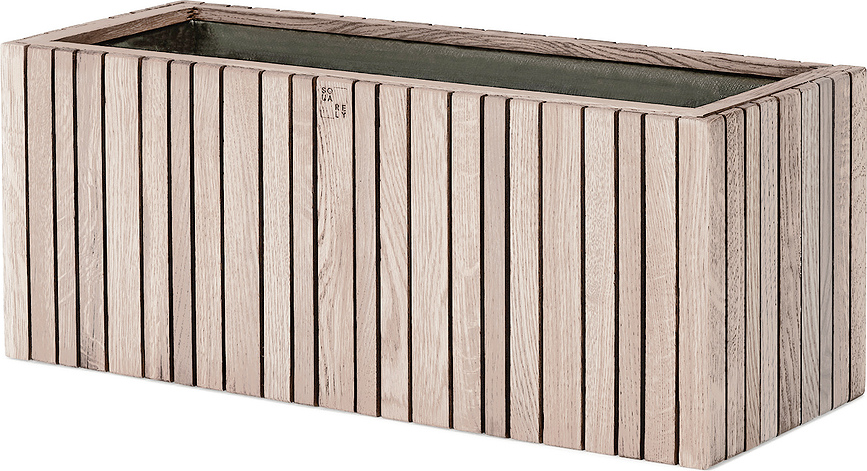 GrowWIDE Pot auto-arrosant, chêne naturel