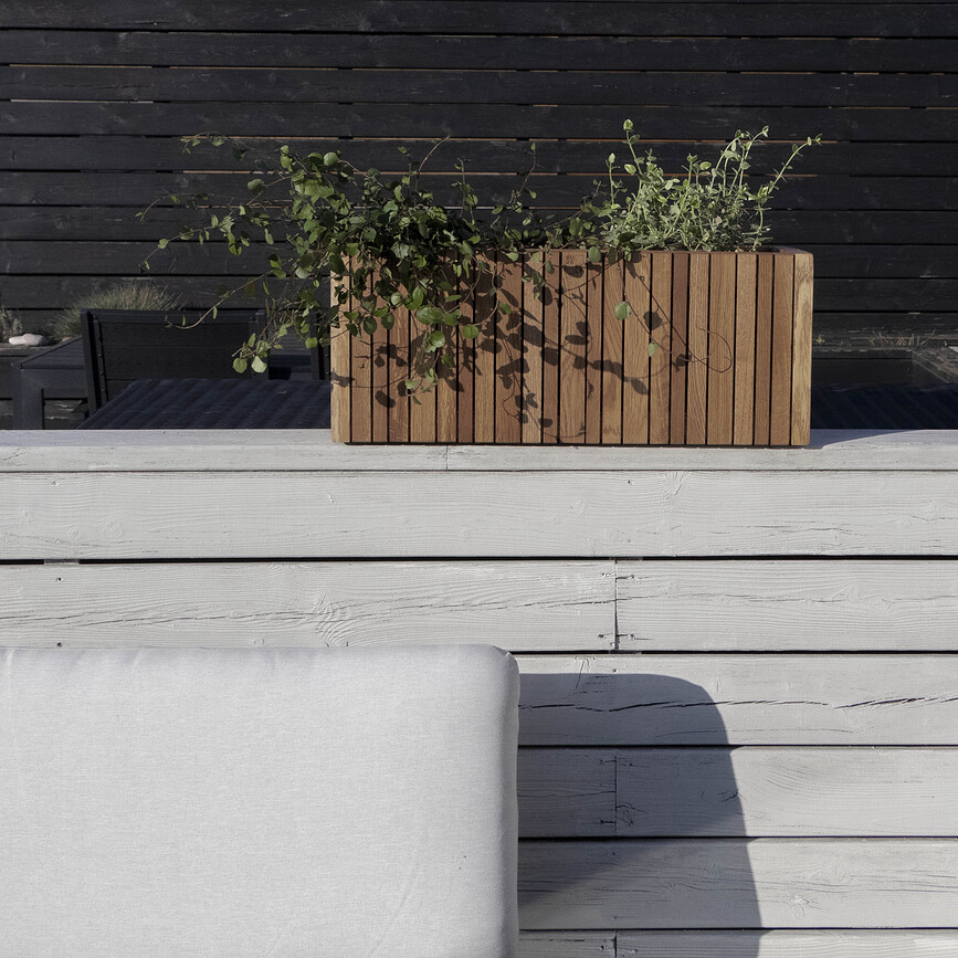 GrowWIDE Pot auto-arrosant, frêne noir