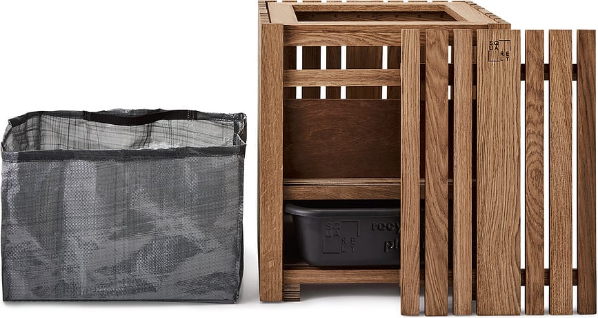 Maceta de autorriego GrowBIG, fresno negro