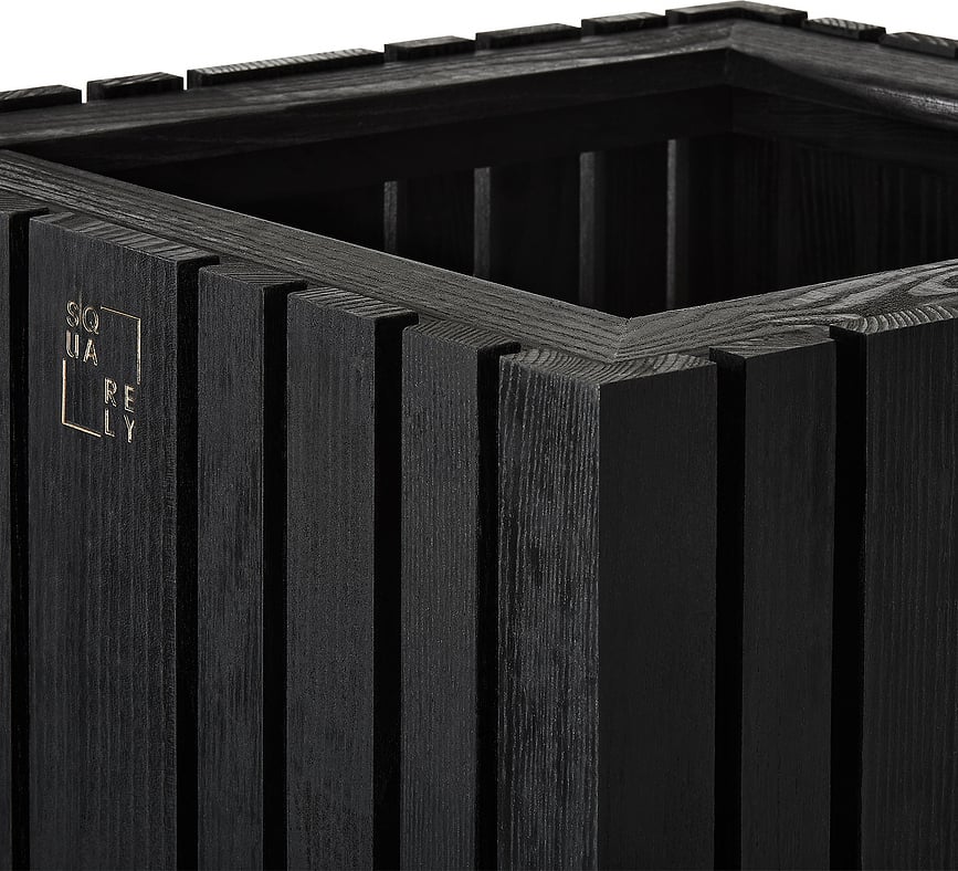 Maceta de autorriego GrowBIG, fresno negro