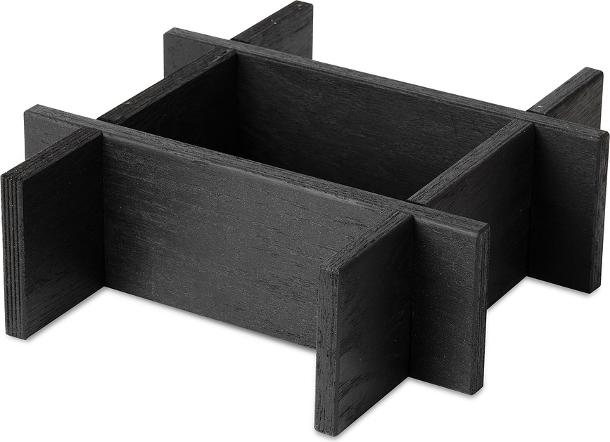 Onderzetter BaseMORE zwart essen voor de GrowMORE zelf bewaterende pot
