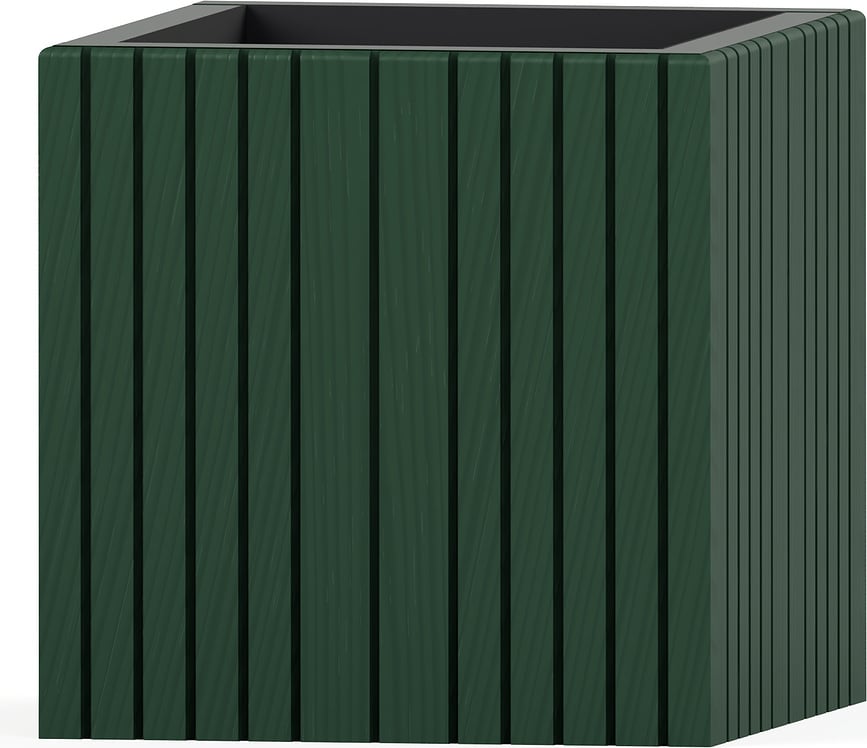 Самонаторяваща се саксия за цветя UnfoldSQUARE горско-зелена