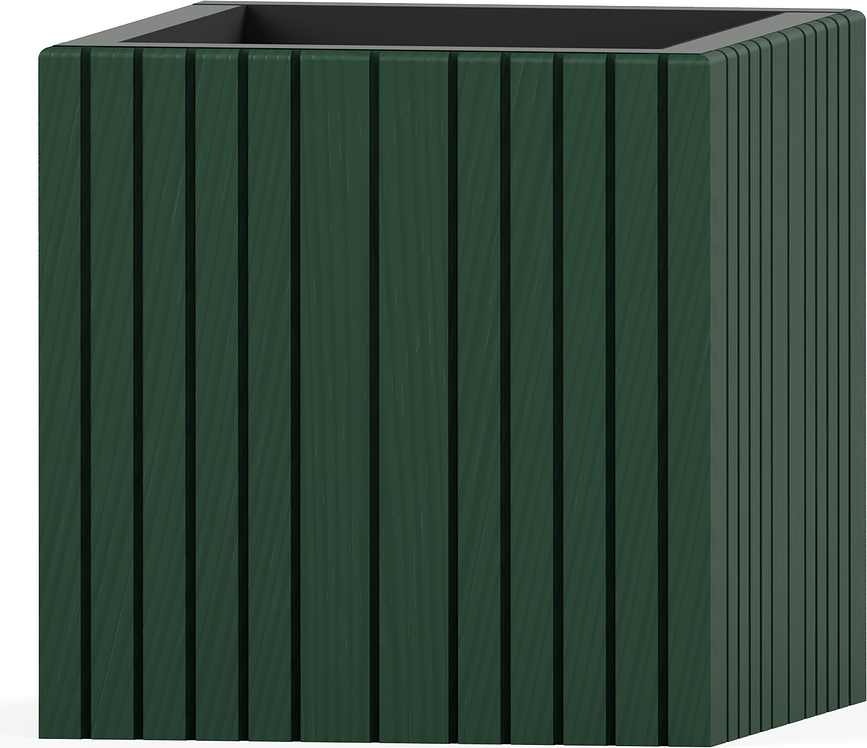 Savaiminio laistymo vazonas UnfoldSQUARE miško žalios spalvos