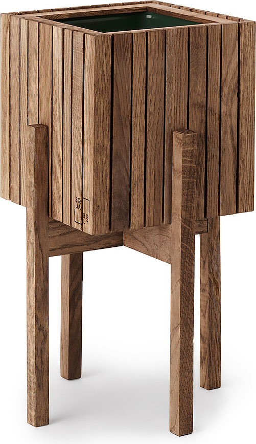 Soporte de fresno negro StandON, para maceta de autorriego GrowON