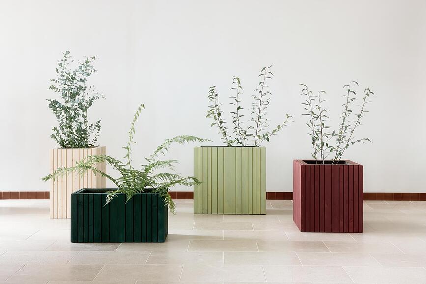 UnfoldSQUARE Samonamakalni lonec, visok, črn