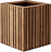 Vaso autoirrigante GrowBIG quercia scura