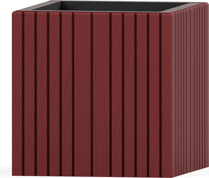 Zelfbewaterende bloempot UnfoldSQUARE terracotta