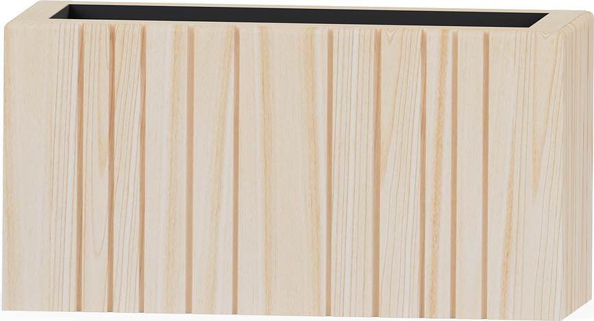 Zelfbewaterende bloempot UnfoldWIDE naturel