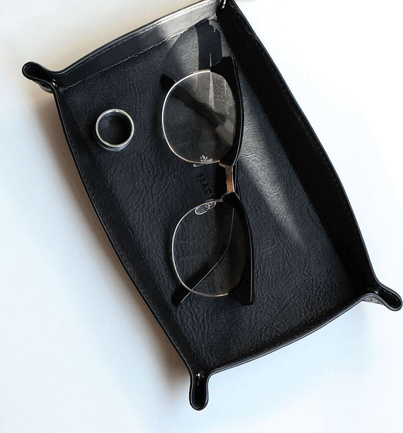 Bandeja rectangular para accesorios Stackers, negra