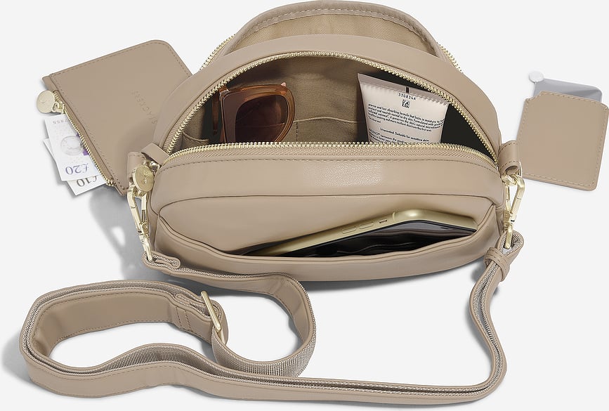 Bolso de Hombro Stackers, color camel