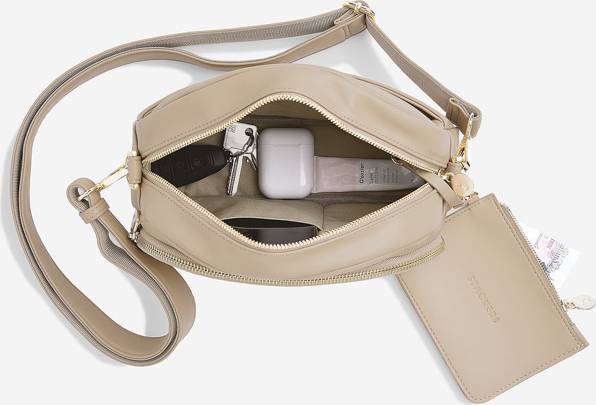 Bolso de Hombro Stackers, color camel