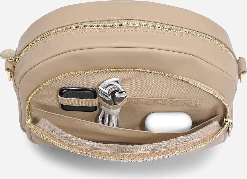 Bolso de Hombro Stackers, color camel