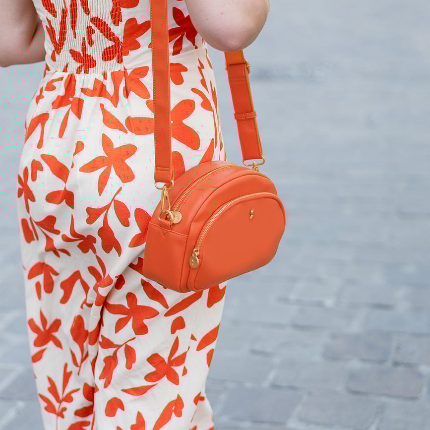 Bolso de Hombro Stackers, color camel