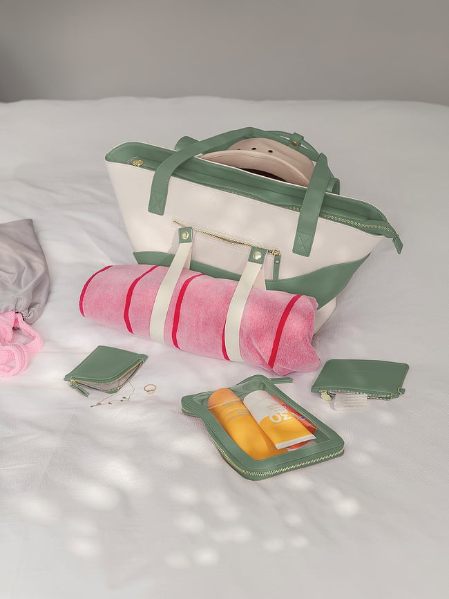 Bolso Stackers Wave, para mujer, color crema y melocotón