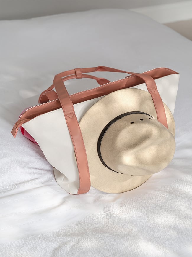 Bolso Stackers Wave, para mujer, color crema y melocotón