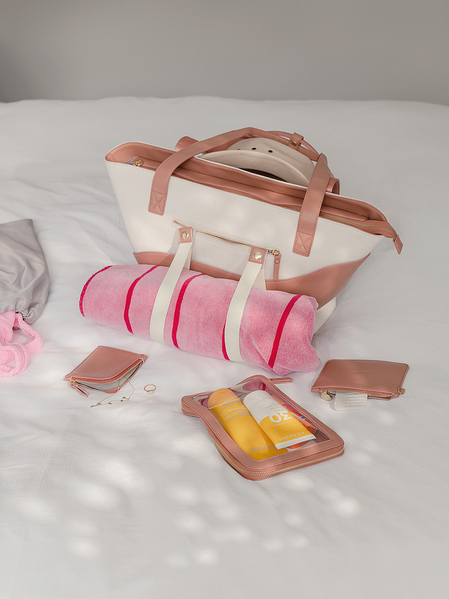 Bolso Stackers Wave, para mujer, color crema y melocotón