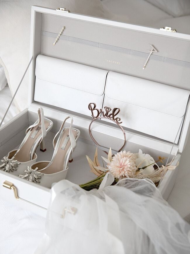 Caja de almacenamiento Stackers Memory, blanca