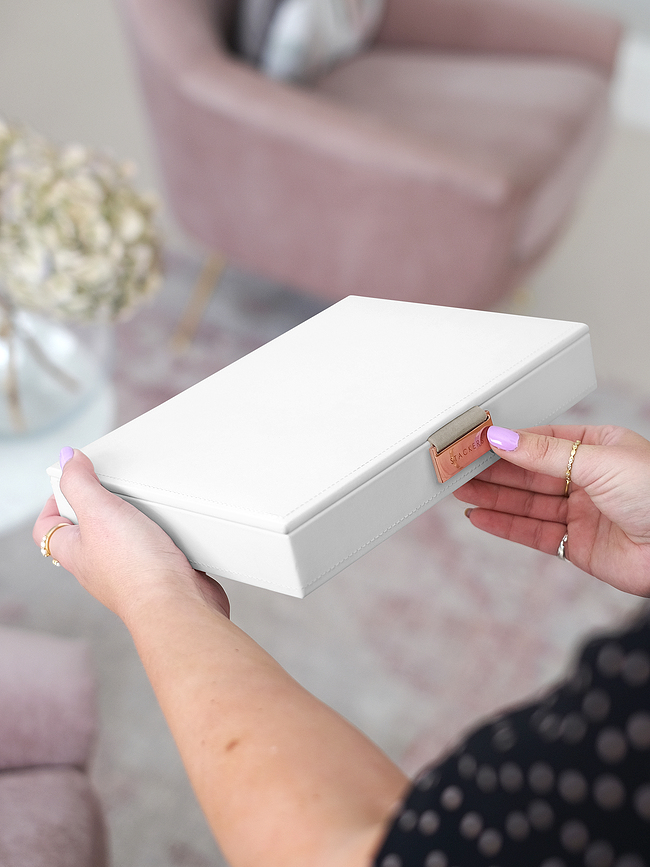 Caja para charms con tapa Stackers Classic, taupe