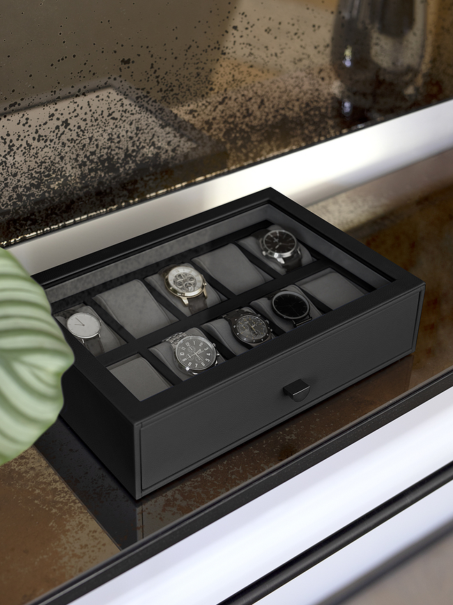 Caja para Relojes Stackers Pebble, de 10 compartimentos