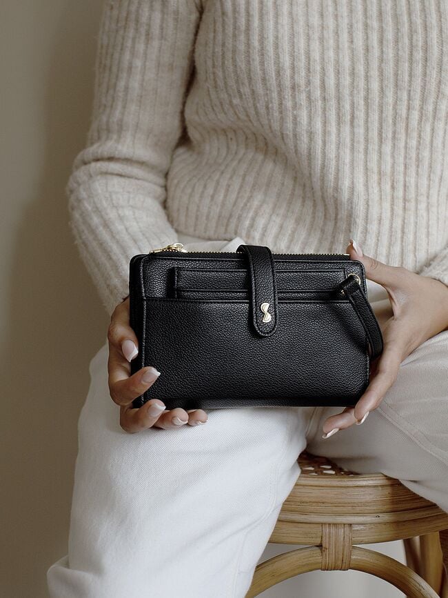 Cartera Stackers L, negra