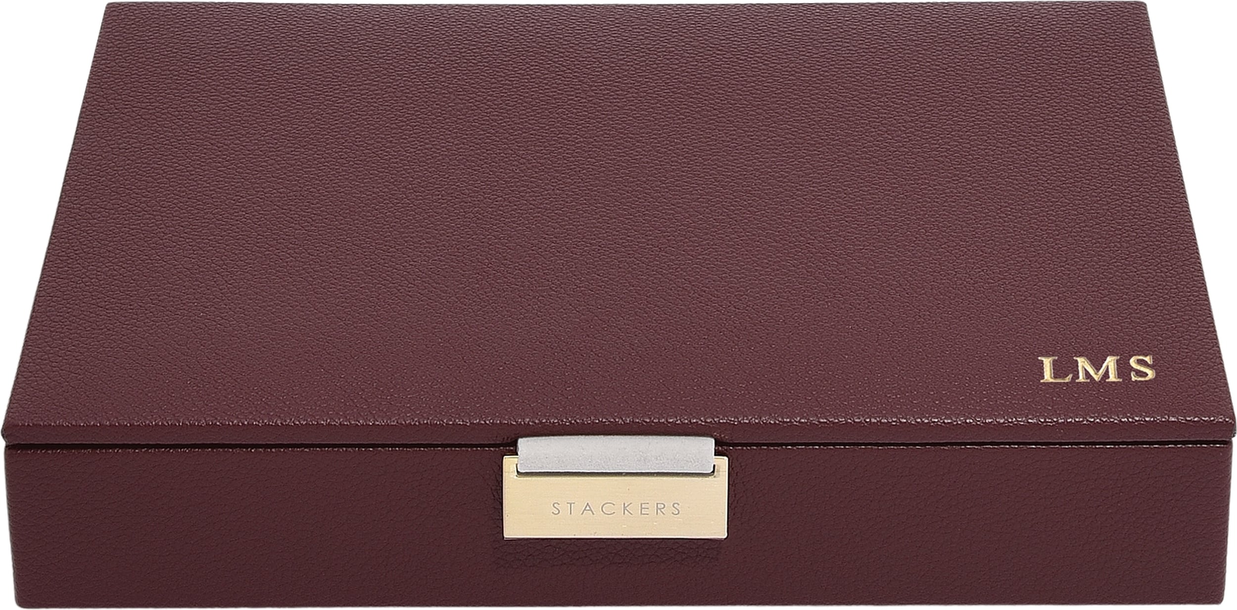 Classic Stackers Schmuckkästchen mit Deckel, bordeaux