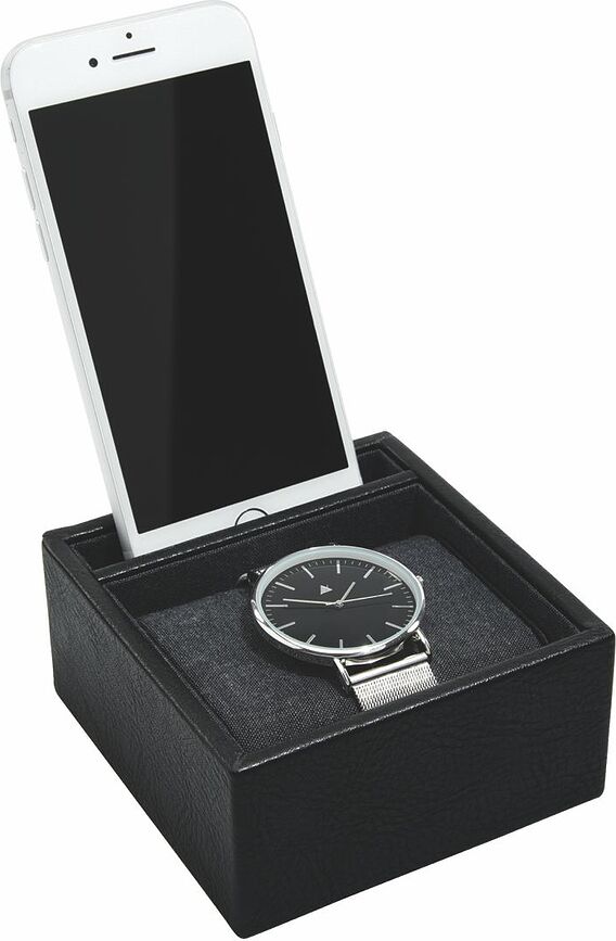 Estación de Carga y Estuche para Reloj individual Stackers, negro