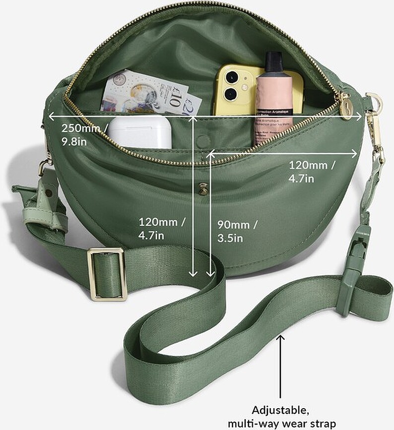 Bolsa de nailon Stackers, gris topo