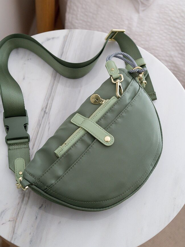 Bolsa de nailon Stackers, gris topo